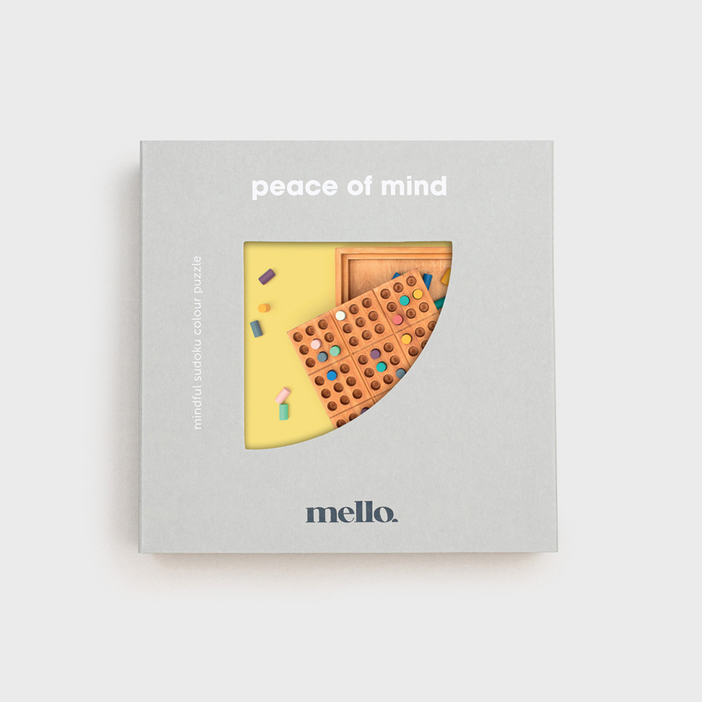 Suck UK Mello Wooden Sudoku Peace of Mind